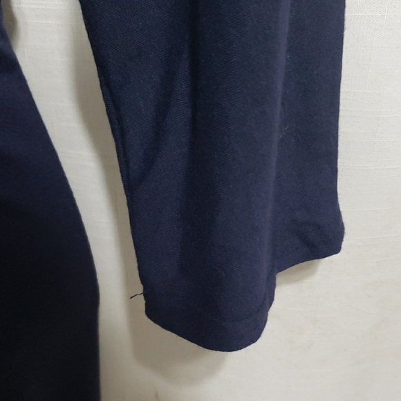 Qearal Elegant; Navy Blue; Split Front Skirt; Tulip Hem Midi Dress Size M NWT - Picture 3 of 10